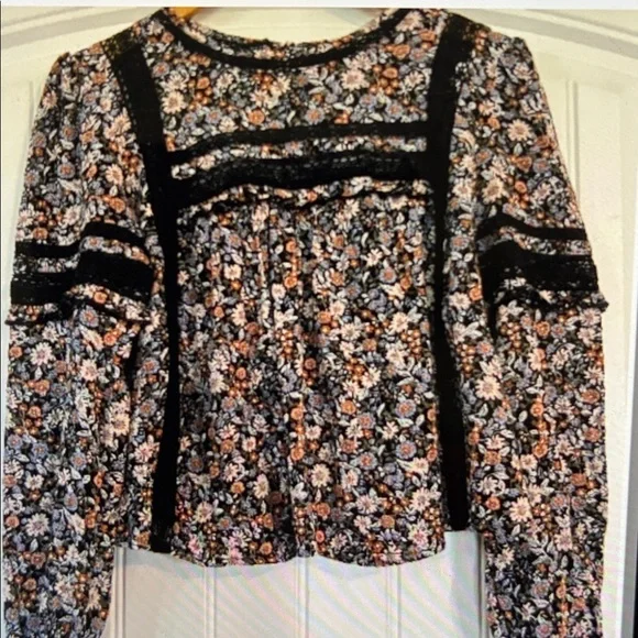 American Eagle boho Blouse Top XS - Picture 4 of 6